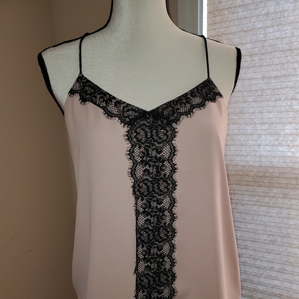 Express Lace Sleeveless Top